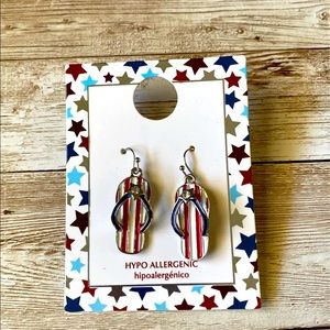 Patriotic earrings